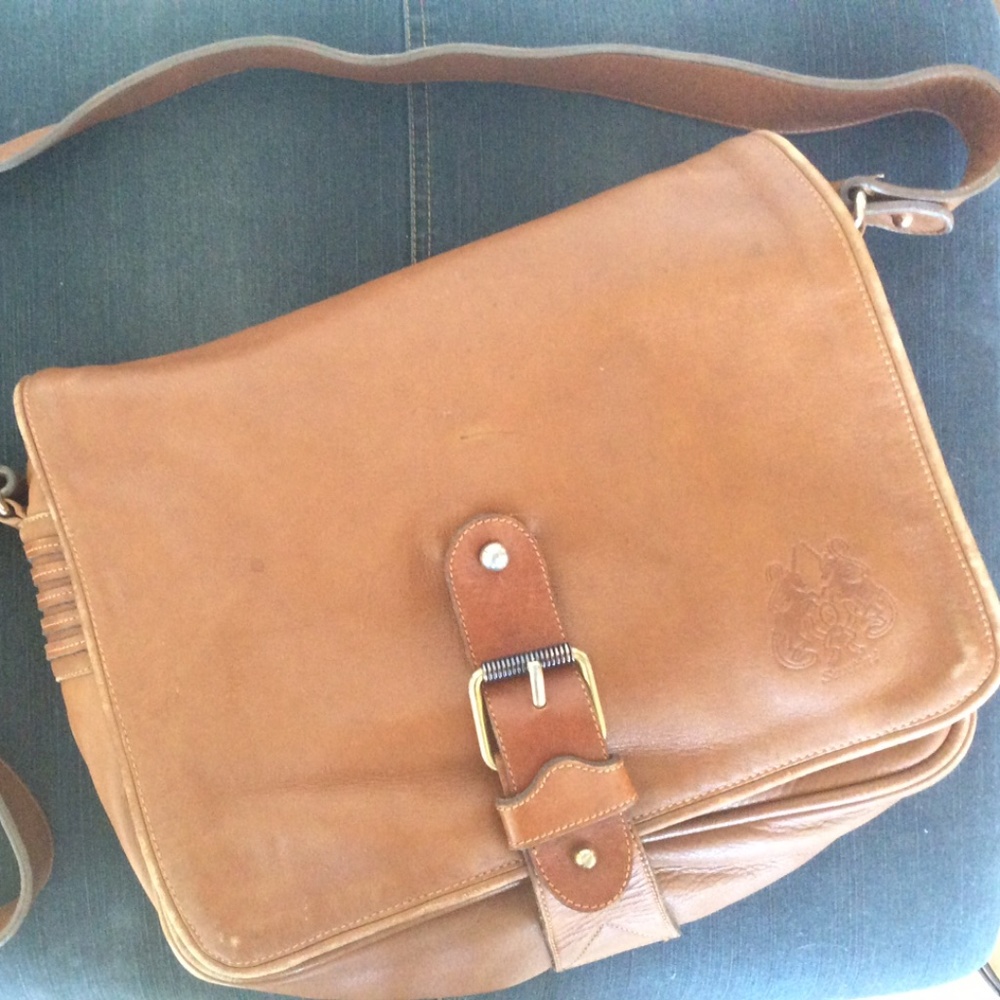 Vintage Ugo Santini Leather Crossbody Bag
